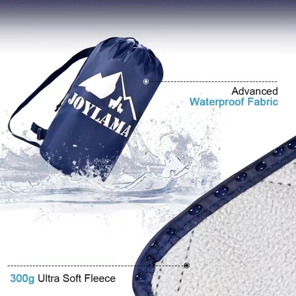 Outdoor Camping Blanket - Fleece Waterproof Stadium Blanket with Portable Bag - Picture 6 of 7